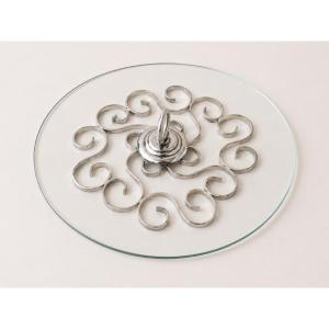 Christofle Silver Plated Arabesque Cheese Tray