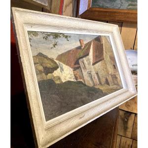 Jean Teilliet – Oil On Canvas Signed – Sunny Houses