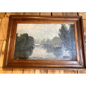 Jean Teilliet – Oil On Canvas Signed – River