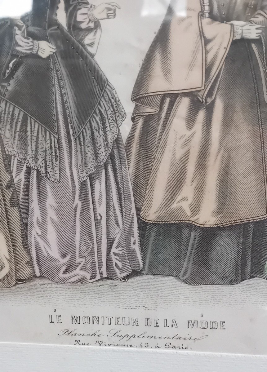 Stampa francese di moda,raffigurante 4 dame-photo-4