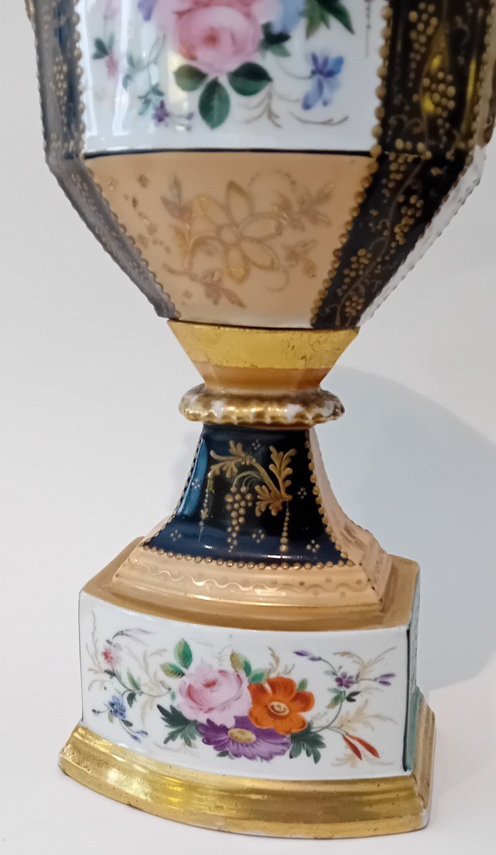 Vaso Impero in porcellana policroma-photo-3