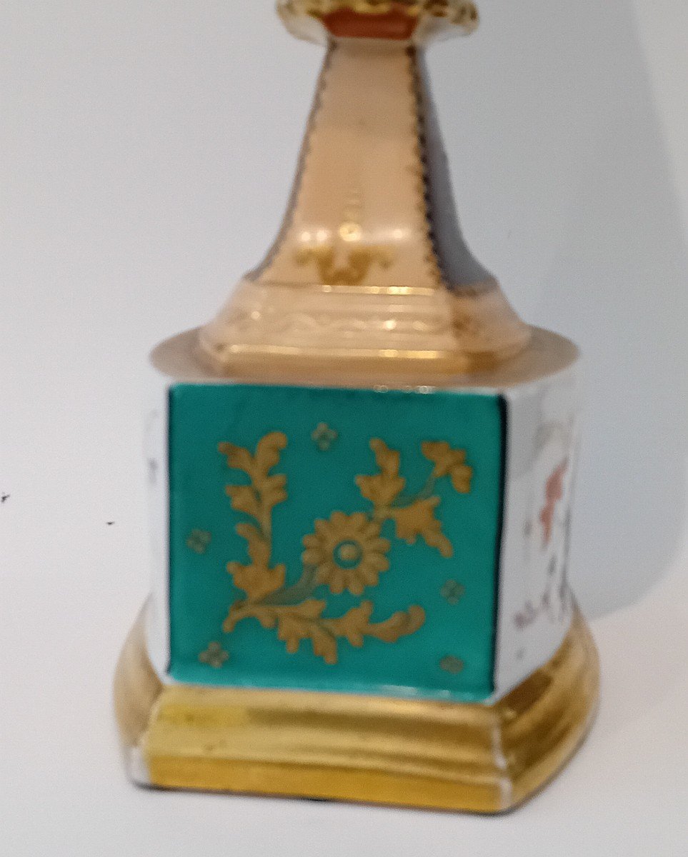 Vaso Impero in porcellana policroma-photo-4