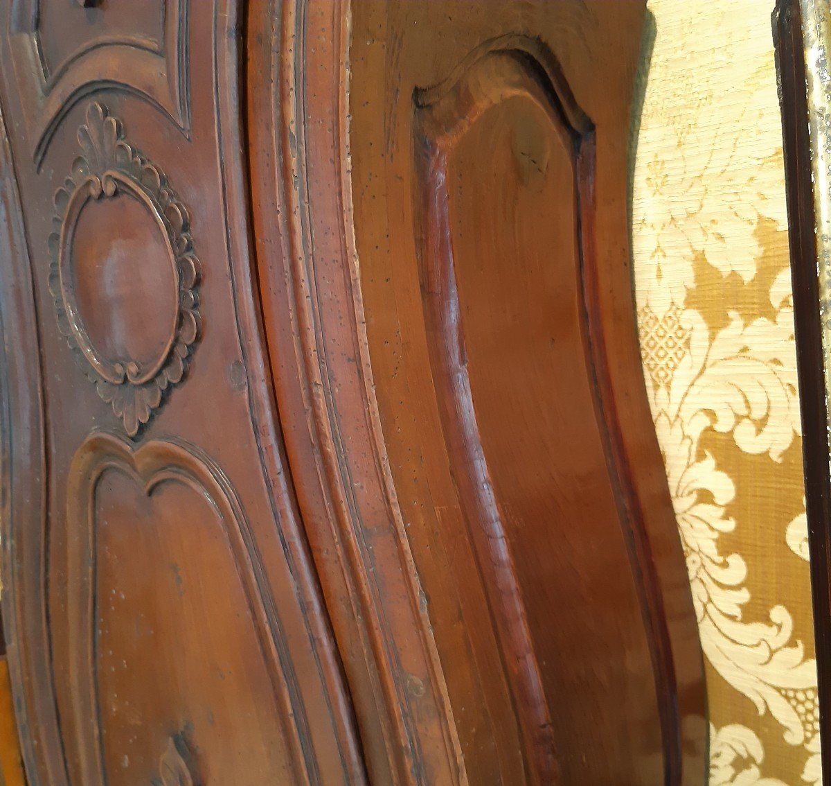 Antica pendola seicentesca in legno di noce-photo-3