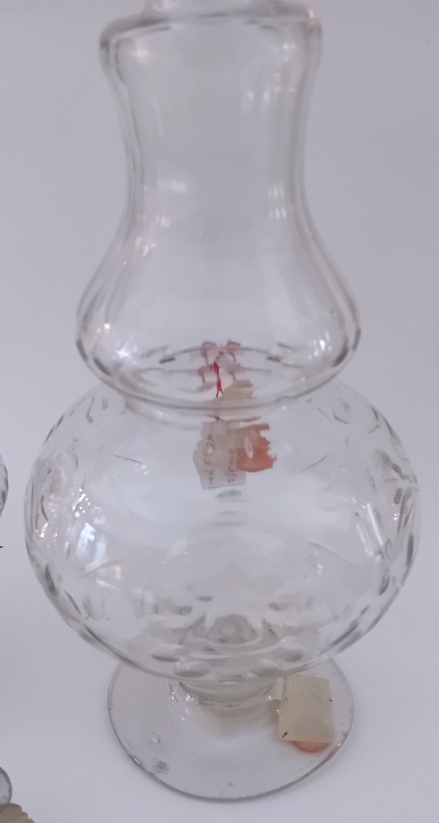 Due bottiglie in cristallo molato-photo-4