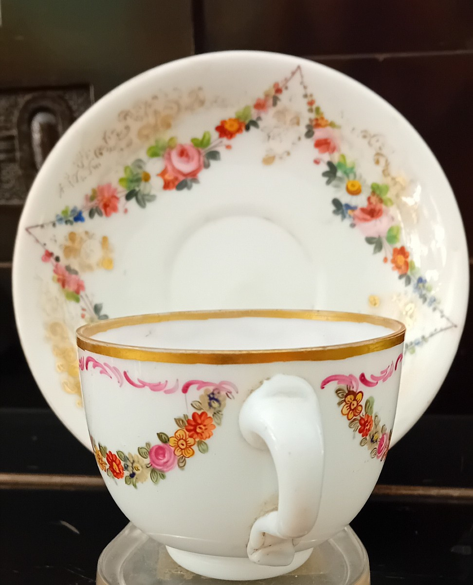 tazzina da caffè in opaline decorata policroma fine 700-photo-3