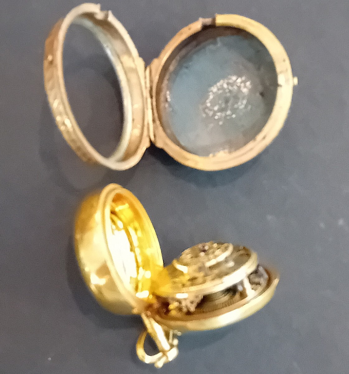 orologio da tasca doppia cassa in oro e smalti-photo-3