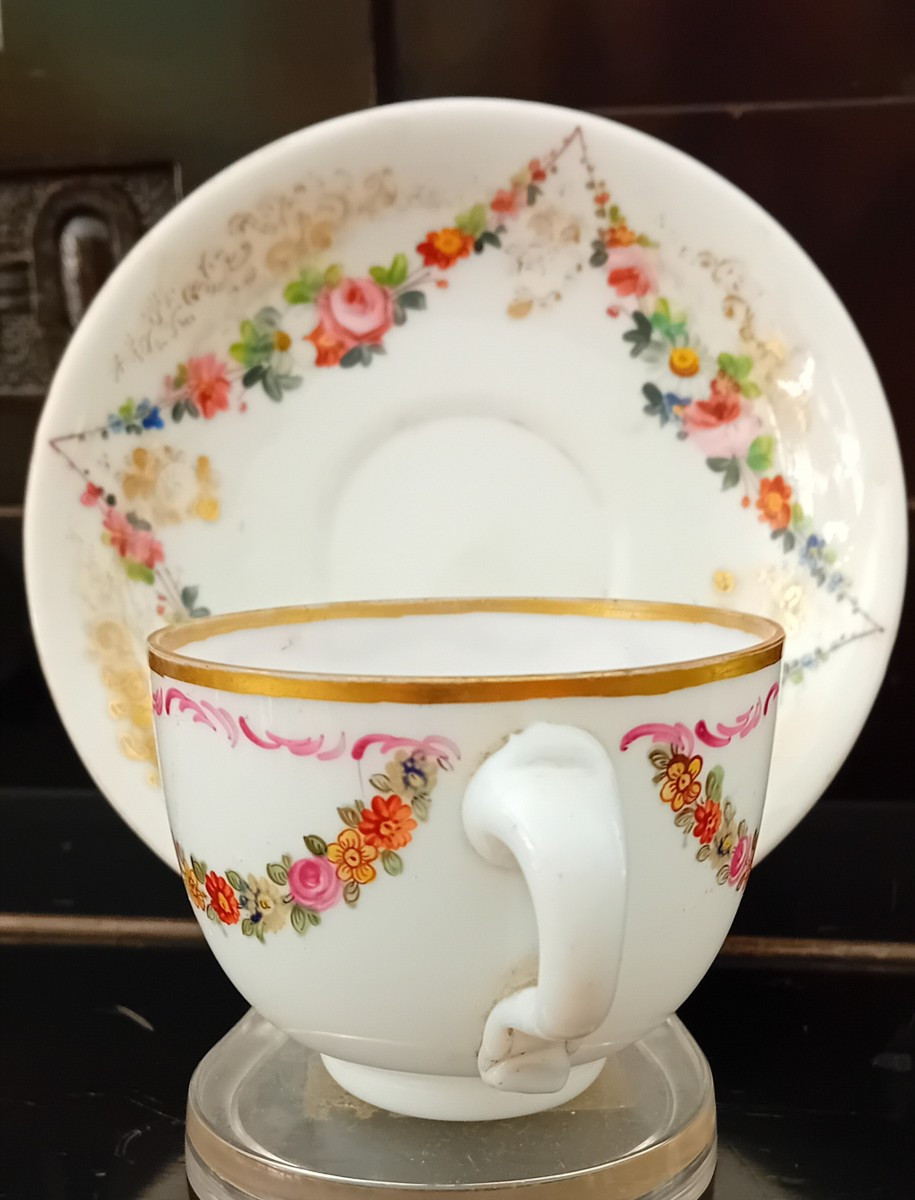 tazzina in opaline decorata fine 700-photo-2