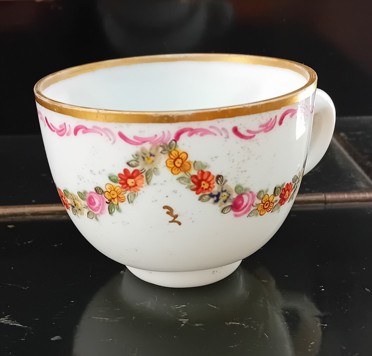 tazzina in opaline decorata fine 700-photo-3