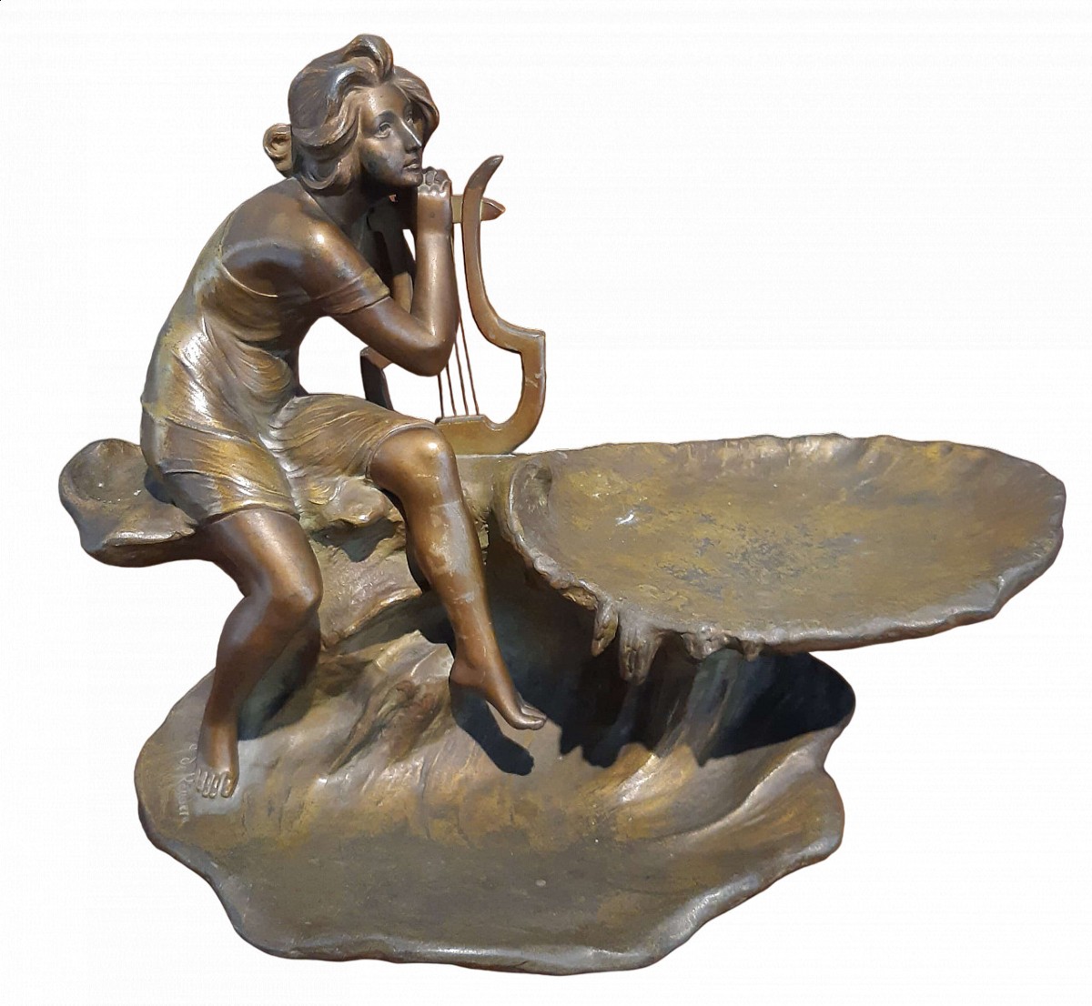 scultura "giovane ninfa" di A. de Raudery 