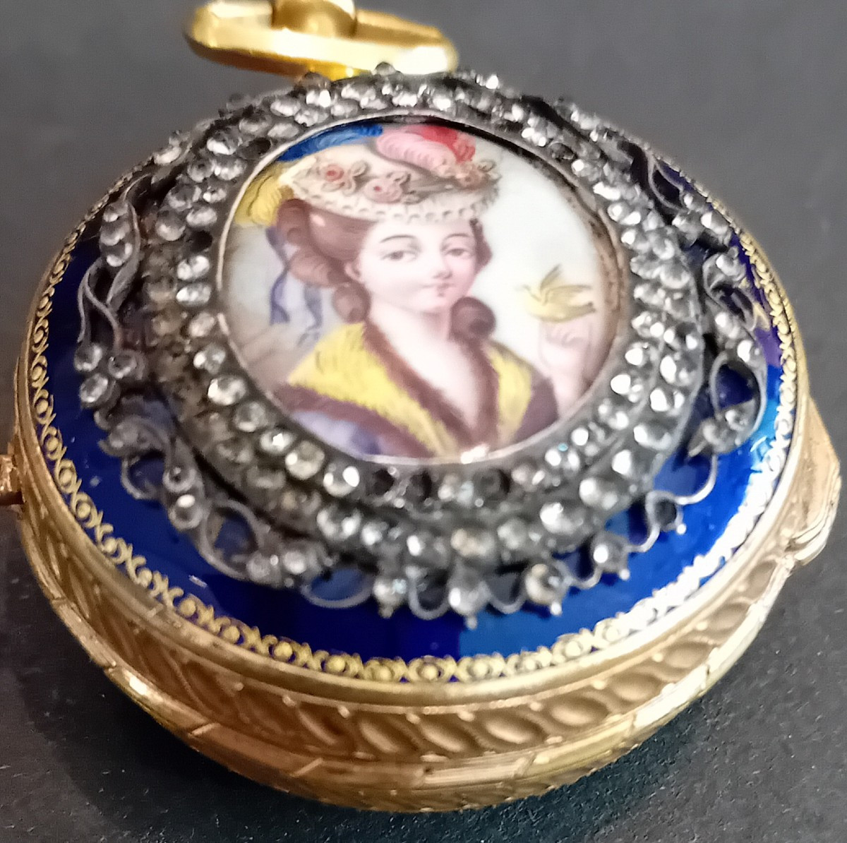 raro orologio da tasca in oro e smalti,Bordier Ginevra-photo-3