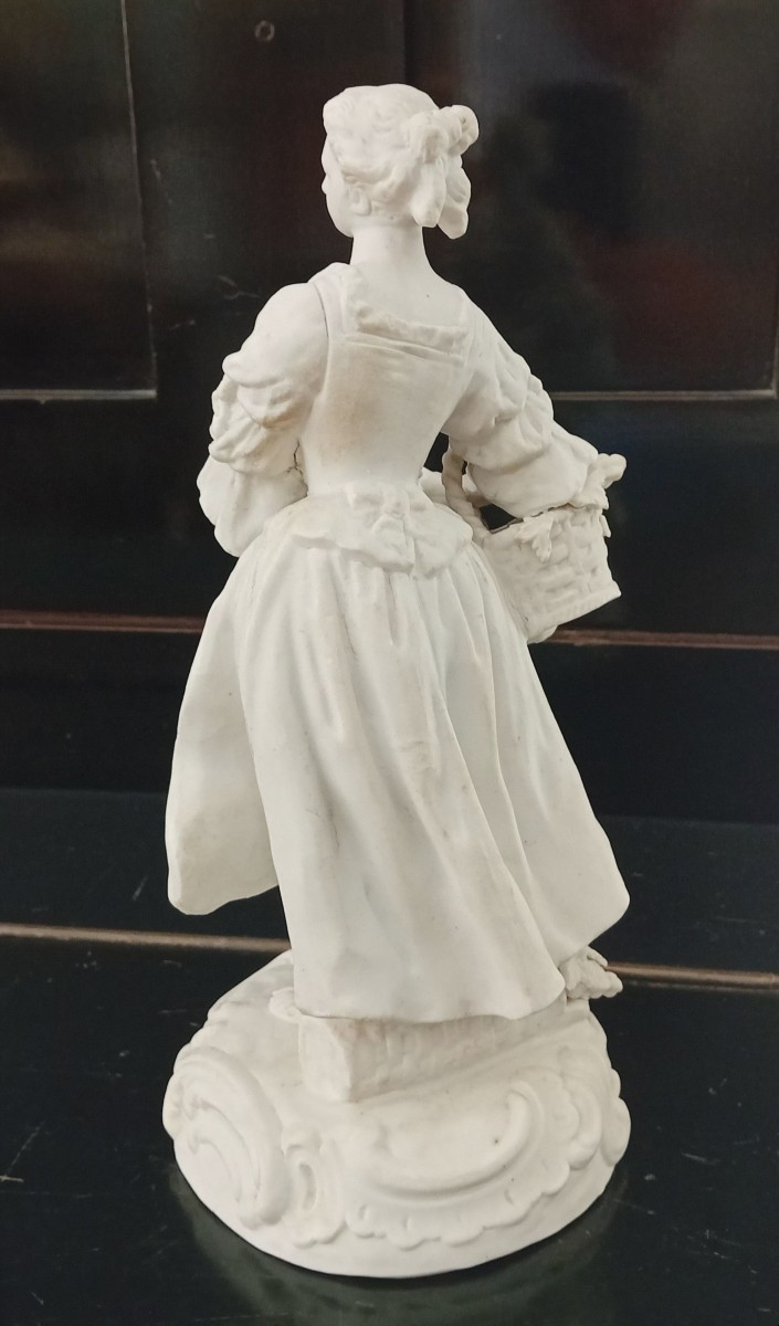 antica coppia di statuine in biscuit, manifattura di Sevres, Francia-photo-4