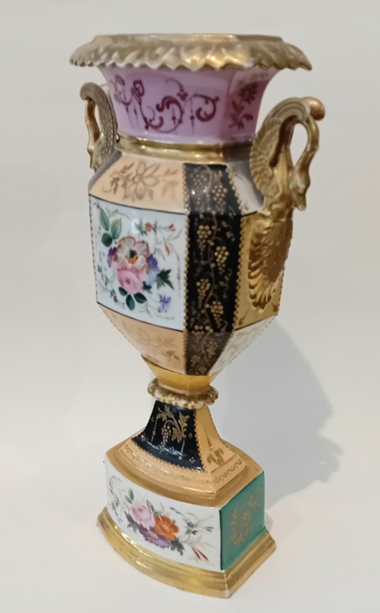 antico vaso Impero in porcellana Parigi