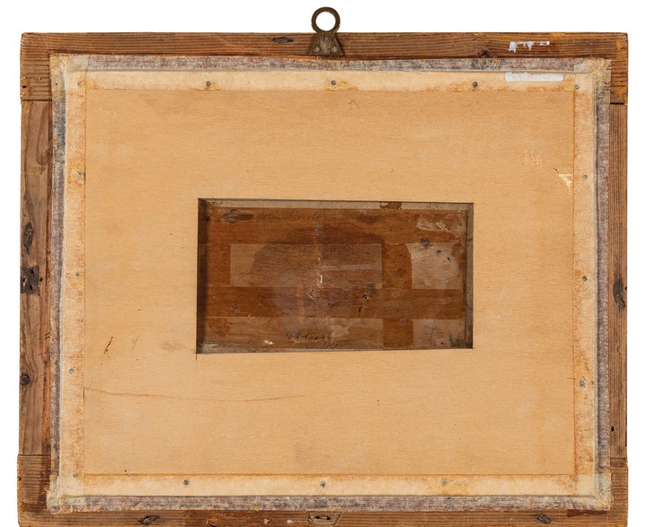 antico dipinto Italiano, olio su tavola , scena di interno-photo-2