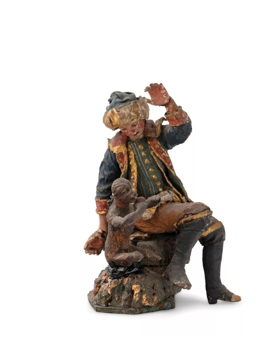 antica statuetta di presepe del Giovanni Matera,Sicilia 18th secolo