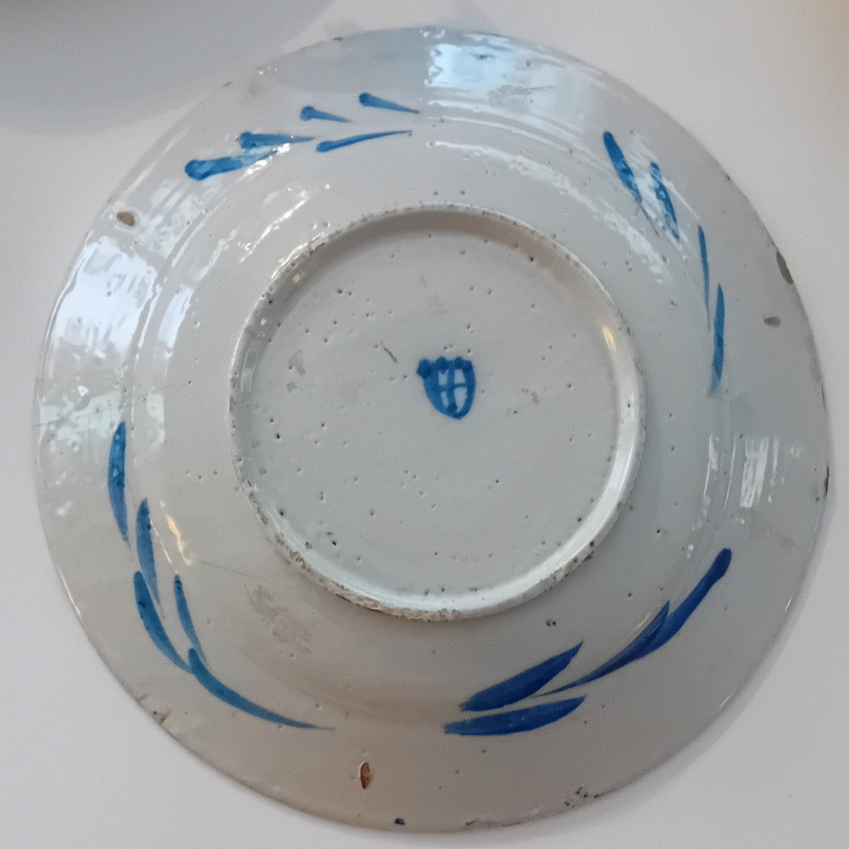 Grande Antico piatto maiolica Genova-photo-3