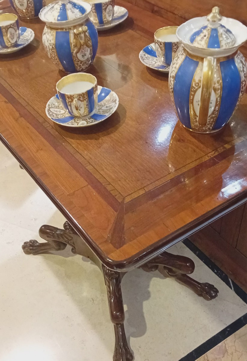 Elegante tavolo  rettangolare da the periodo Impero-photo-4