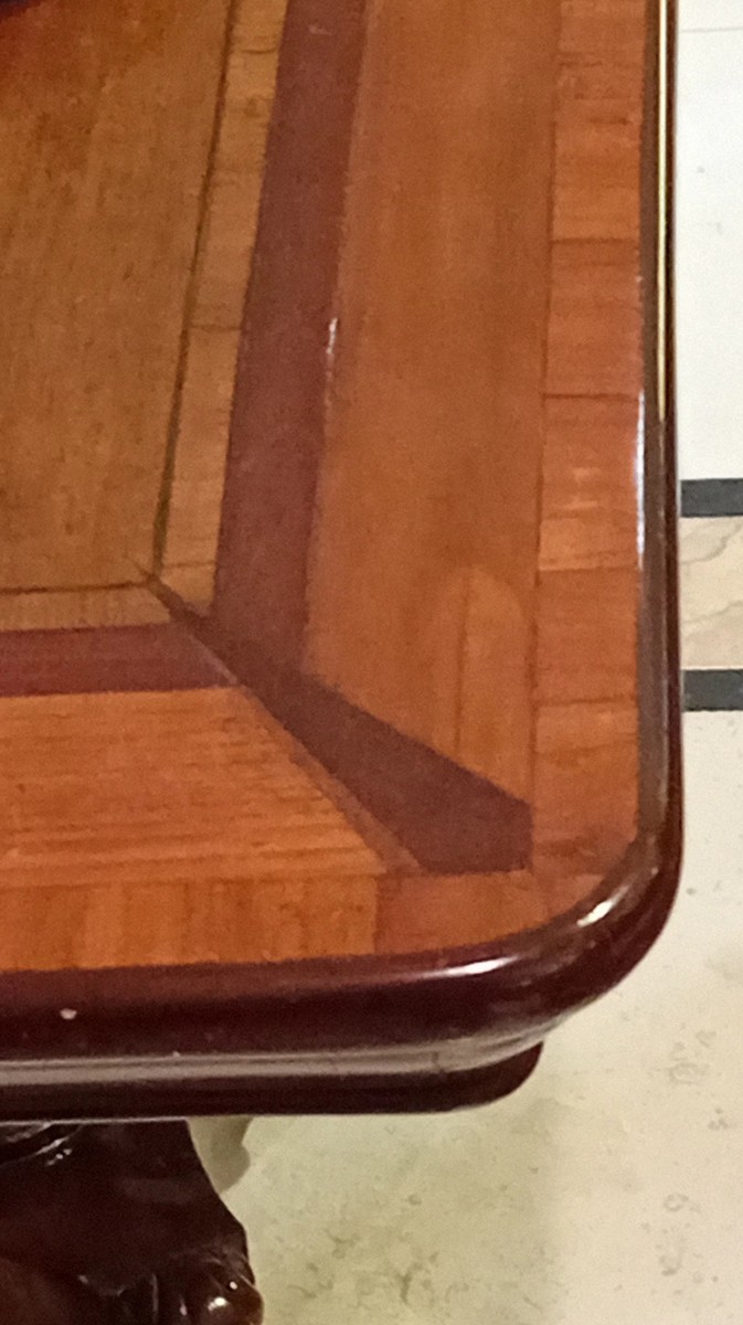 Elegante tavolo  rettangolare da the periodo Impero-photo-1