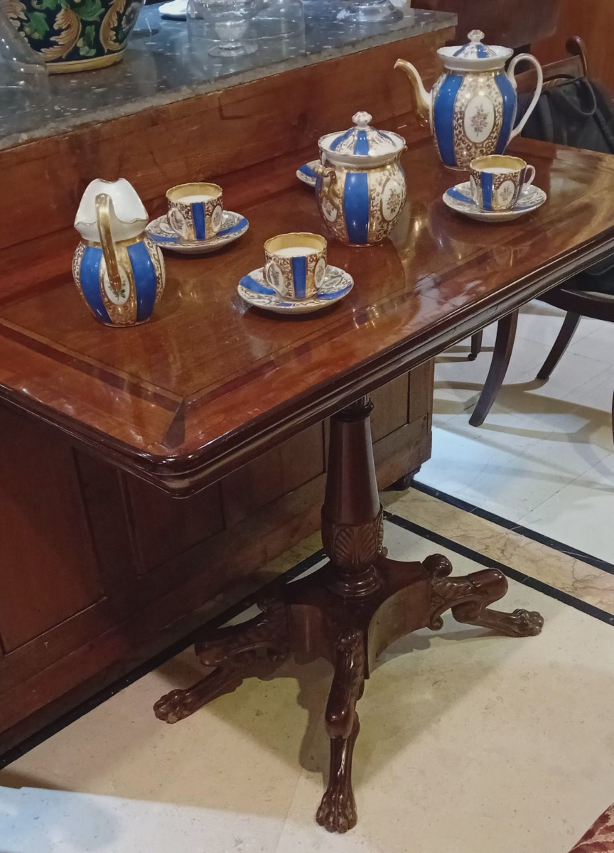 Elegante tavolo  rettangolare da the periodo Impero