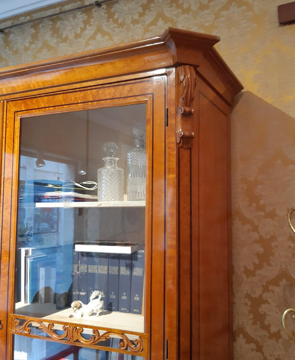 antica libreria Carlo X° in acero, 1830 circa-photo-3