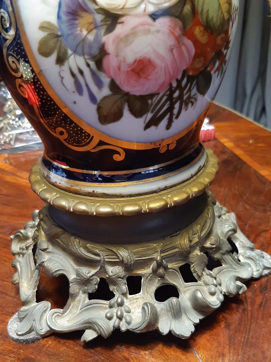 coppia di lumi  in porcellana Sevres Luigi Filippo-photo-4
