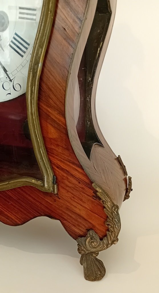 orologio in ebano violetto e bronzo dorato Luigi XV-photo-4