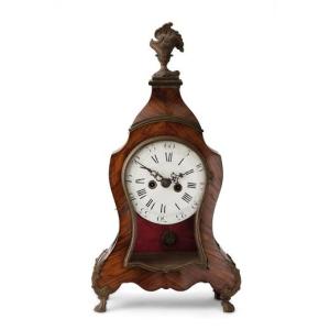 antico orologio Luigi XV  in ebano violetto e bronzo dorato