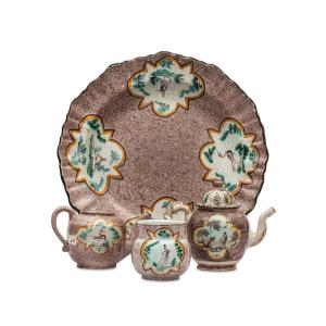 servizio in maiolica decorata Liguria 1750 circa