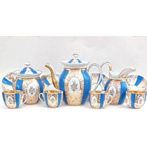 antico servizio di the francese in porcellana