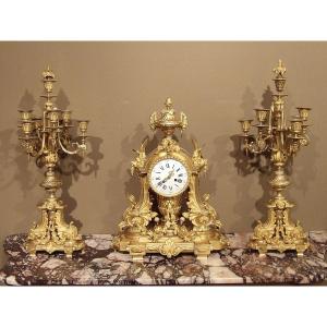 Bronze Mantelpiece Clock