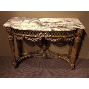 Gilded Wooden Console