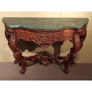 Oak Console Table With Drawer