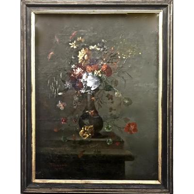 Flower Fields Of 1876 By Poirson (1850-1896)