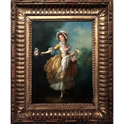 Roses Marie Antoinette XVIII Unsigned