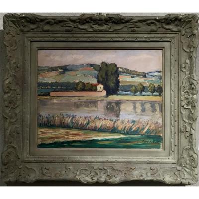 Ponchon Antonin (1891-1965) The Edges Of The Saône