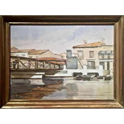 Le Grau Du Roi - The Turning Bridge - Years 50 - André Landau