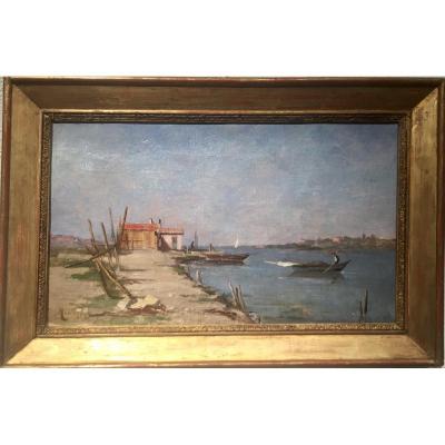 Marius Maniquet (1822-1896) - The Fisherman's House