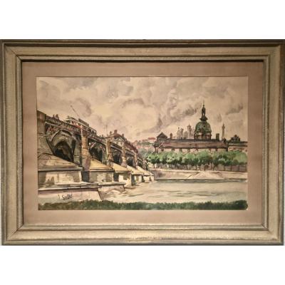 Bridge Guillotiere Lyon - Jean Baptiste Graff (1903-1954)