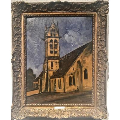 Léon La Fourcade (1898-1979) - Church Of Eriey