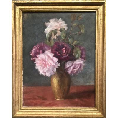 Michel Dubost (1879-1952) - Bouquet Of Roses