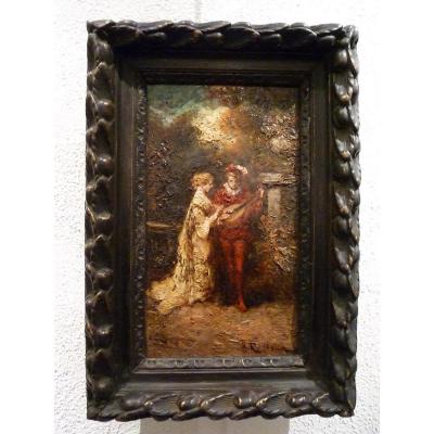 Troubadour And Beautiful Lady Henri Paul Rolland