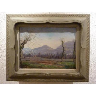 Valley Landscape By Ep Ullmann (american School)