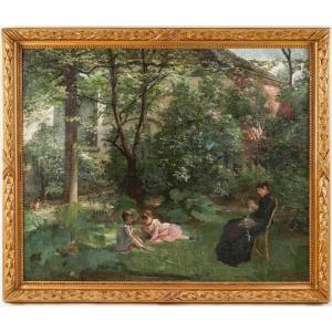 Hst Wife And Her Children By F. Ringel