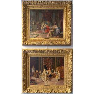 Hst Pair Of Interior Scenes XIX 