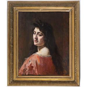 Hsb Young Woman Bust-length 19th Century