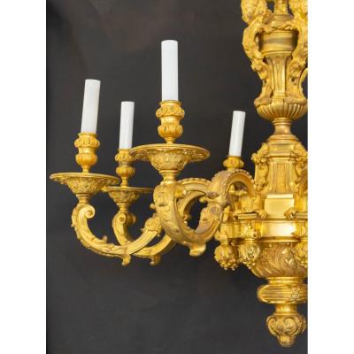 Regency Style Bronze Mazarin Chandelier