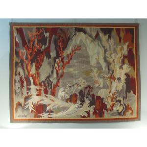 Art-deco Tapestry By Georges Devêche: Seabed