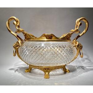 Imposing Baccarat Jardiniere Napoleon III