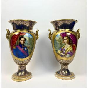 Pair Of Bayeux Porcelain Vases.