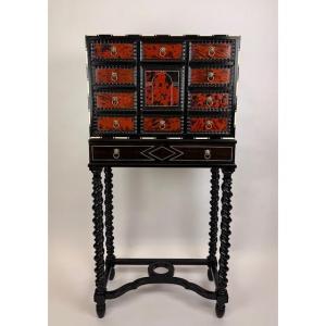 Tortoiseshell And Ebony Cabinet/