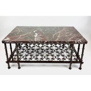 Mid-20th Century Spanish Wrought Iron Coffee Table